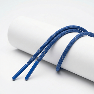 Cordons élastiques tressés en polyester 100% imperméable avec logo personnalisé |   Vêtements, sweats à capuche, pantalons, sacs, chaussures, cordons, embouts de cordons - Product Image 3