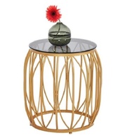 Tables d'appoint rondes en marbre de style moderne Meubles décoratifs personnalisables en fil métallique à prix