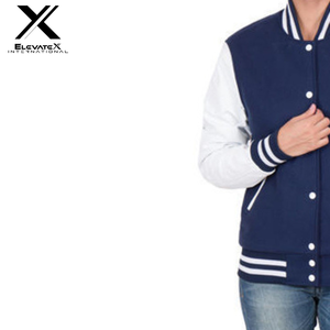 Women's Reversible Eco-Friendly Waterproof <b>Quilted</b> Varsity Jacket Regular Length Windproof Breathable 100% Polyester Leather - Product Image 6