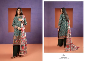 ผ้าฝ้าย/สนามหญ้าชุดปากีสถาน Shalwar Kameez ชุดเดรสผู้หญิงผ้าฝ้าย/สนามหญ้าชุดฤดูร้อนสวมใส่เสื้อผ้าผู้หญิง - Product Image 3