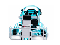 Plateforme de jeu de réalité virtuelle avec simulateur de mouvement dynamique à rotation 360° pour deux joueurs, idéale pour les parcs d'attractions / centres commerciaux