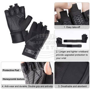 Fitness Gloves With Non <b>Slip</b> Grip For Secure Weightlifting And Gym Training Sessions Breathable Workout Fitness Gloves - Product Image 3
