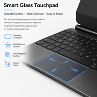 Funda con Teclado Magnético Flotante para Tablet, Estilo Mágico Personalizado, con Panel Táctil de Vidrio, Cuerpo de Aleación y Control Multigestual