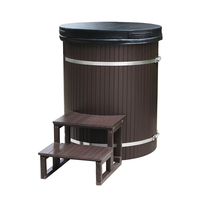 Professionelle Qualität Modernes Design Edelstahl Rotzeder Kaltwasser-Tauchbecken Langlebige 1-Personen-Dusche für den Außenbereich