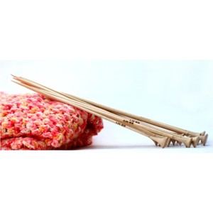 Prix d'usine, vente en gros : Ensemble d'aiguilles à tricoter en bois pointues de 10-14 pouces avec embout clochette, accessoire de confection, outils de tricot - Product Image 2