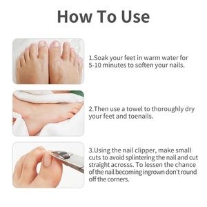 Cortauñas Profesional Automático de Lujo para Podología, Alicates para Uñas con Cuchilla Curva, Doble Acción para Dedos y Uñas de los Pies, Acero Inoxidable - Product Image 4