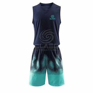 Ensembles d'uniformes de basket-ball pour hommes en tissu confortable respirant vêtements de sport en gros uniformes de basket-ball de fabricant professionnel - Product Image 1