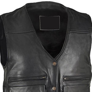 Service OEM Gilet en cuir respirant Offre Spéciale de haute qualité Gilet en cuir de dernière conception à prix raisonnable pour hommes en gros - Product Image 4