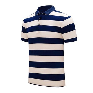 2025 personnalisé hommes affaires mode T-Shirt été respirant à manches courtes Polo séchage rapide tissu imprimé motif hommes polos - Product Image 1