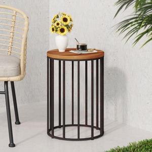 <b>Modern</b> Style New Unique Metal <b>Coffee</b> <b>Table</b> <b>Modern</b> Fashion Round Hammered <b>Black</b> Coated Aluminium <b>Coffee</b> Center Side <b>Table</b> - Product Image 3
