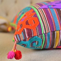Housses de coussin rayées de créateur 40x60cm en coton 100% écologique, colorées, tissées à la main, pour salon, style indien, vente en gros