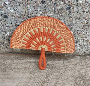 Traditional Vietnamese Bamboo Fan <b>Gifts</b> Personalized Hand Craft Wicker Natural Seagrass Hand Fans for Summer <b>Beach</b> In-Outdoor - Product Image 6