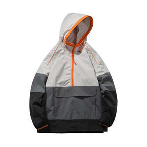 Venta al por mayor Dropship 100% poliéster al aire libre Anorak chaqueta informal hombre personalizado para hombre con capucha chaqueta cortavientos en un precio bajo - Product Image 5