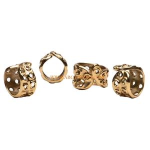 Gold Polished Metal <b>Butterfly</b> Designer Napkin Ring Highest Quality Large Table <b>Decorative</b> Napkin Ring for Wholesale Supplier - Product Image 4