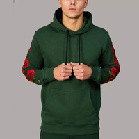 Yüksek Kalite Özel Baskılı Sonbahar Erkek %100 Pamuk Karışımlı Kapüşonlu Rüzgar Geçirmez Su Geçirmez Düz Renk Fitness Sweatshirtü