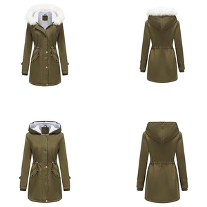 Chaqueta Parka Larga Impermeable y Cortavientos para Mujer, para Viajes y Senderismo al Aire Libre, Diseño Cálido para Invierno - Product Image 5