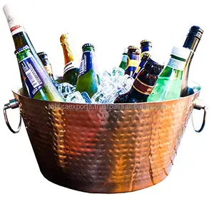 Beverage Cooler Tub Holds Beer Wine Container Ice Bucket Tub With Handle Storage Buckets For Party Decoration