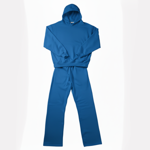 Survêtement décontracté de sports d'hiver pour femmes 100% coton de qualité supérieure ensemble de sweat à capuche en polaire zippé avec logo personnalisé avec 2025 options de personnalisation - Product Image 1