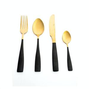 Ensemble de couverts luxueux en métal et acier inoxydable avec poignées design en résine pour cadeaux de pendaison de crémaillère - Product Image 3