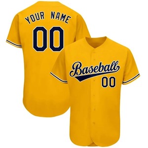 Jersey de béisbol de alta calidad con logotipo personalizado Jersey de béisbol Estilos ligeros de dos botones con mangas cortas para niños Softball - Product Image 1