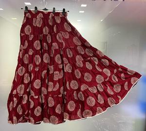 Indian High Waist Female Boutique Cotton Printed Long <strong>Skirt</strong> Floral Girls Full Flare Beach Casual Medium Length Sizes <strong>for</strong> <strong>Women</strong>
