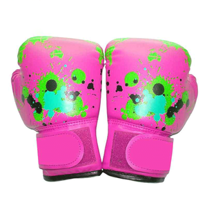 Gants de sport de haute qualité, gants de boxe, respirants, en cuir PU imprimé, en cuir de vache, couleur personnalisée pour l'entraînement en plein air pour hommes - Product Image 1