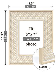 Caja de sombra de 5X7 pulgadas marcos de fotos marcos de caja al por mayor caja personalizada marco de madera - Product Image 2