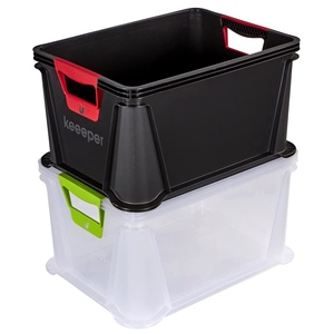 Boîte de rangement avec poignées souples, 20 l, Luis, transparente, PP/TPE, 39 x 29 x 22 cm - Product Image 5