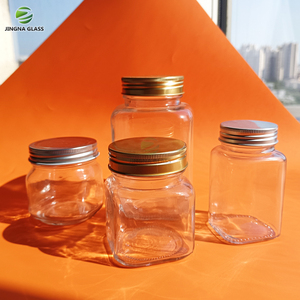 500ml 1000ml nhà máy lọ thủy tinh với nắp lưu trữ Jar chai thực phẩm container cho Jelly Mậ<span class=keywords><strong>t</strong></span> Ong Trà kẹo - Product Image 1
