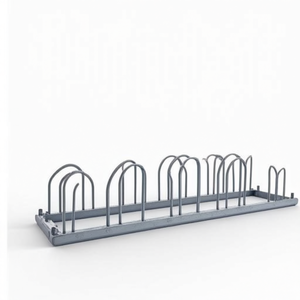 Soporte para Bicicletas Galvanizado de 2 Lados y 90 Grados con 10 Distancias entre Ruedas, Desmontado para Fácil Fijación - Product Image 3