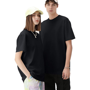 T-shirt élégant et confortable 100% coton pour hommes Impression personnalisée T-shirt vierge de haute qualité à motif solide et lourd surdimensionné - Product Image 3