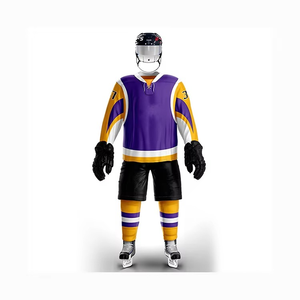 Uniforme de hockey sur glace de l'équipe de vêtements de sport personnalisés, respirants et à séchage rapide, en matériau durable, confortable - Product Image 5