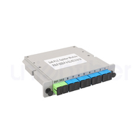1x8 PLC Splitter LGX Cassette Type Fibre Optique Splitter pour FTTH Offre Spéciale Produits avec Fc/sc/st Lc Adaptateur