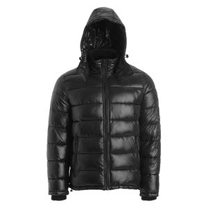 Veste bouffante pour hommes de haute qualité avec impression de logo personnalisé poids léger manches complètes col à capuche toile mince pour l'hiver OEM ODM - Product Image 2