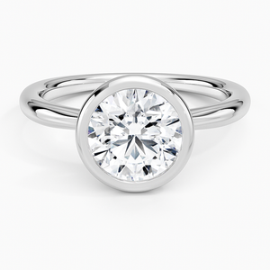 Romántico anillo de compromiso de plata 925 para mujer corte redondo atemporal Moissanite diamante solitario para propuesta de boda anillo de promesa - Product Image 1