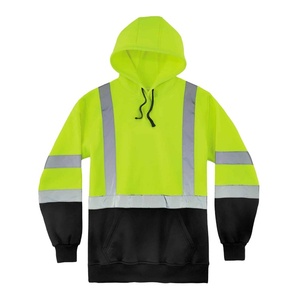 Sweat à capuche réfléchissant imperméable en polyester de haute qualité, sweat à capuche d'hiver, sweat à capuche de sécurité haute visibilité - Product Image 1