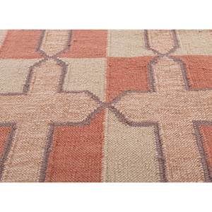 Alfombras Clásicas de Lana Alhambra en Rojo y Naranja con Patrón Geométrico Oriental Rectangular para Sala de Estar y Dormitorio - Modelo ADWL-13171 - Product Image 3