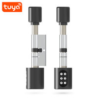 Offre Spéciale – Serrure de Porte Intelligente Tuya avec Cylindre BT, Déverrouillage par Mot de Passe, Carte IC et Application, pour Portes en Acier/Aluminium/Bois PST-Mate-P