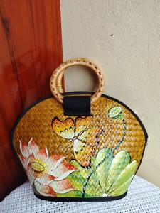 Nouveaux modèles de sacs à main écologiques Sac à main OEM en jonc de mer Mode personnalisée pour les femmes de HNH Craft Handmade - Product Image 6