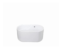 Baignoire en acrylique contemporaine, durable, renforcée, encastrable, facile à installer dans la salle de bain