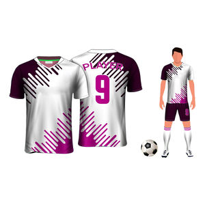 Nuevo Diseño de Uniformes de Fútbol Personalizados con Transferencia de Calor, Transpirables y de Secado Rápido, de la Mejor Calidad, Servicio OEM Económico - Product Image 3