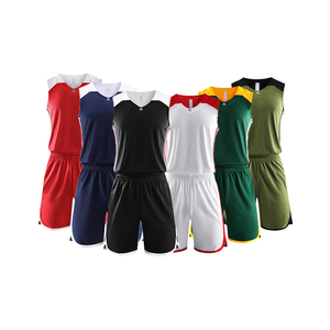 Conjuntos de Uniformes de Baloncesto con Pantalones Cortos de Malla con Estampado Digital Personalizado, Reversibles, Transpirables y sin Mangas, en Promoción - Product Image 1
