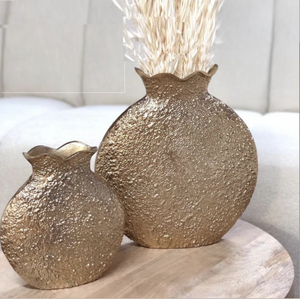 Luxury Premium Design Gold Finishing Aluminum Decorative Metal Flower <b>Vase</b> for Home Tabletop Wedding Flower Display <b>Vase</b> - Product Image 3