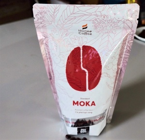 Moka เมล็ดกาแฟคั่วบดขนาดกลาง,เมล็ดกาแฟคั่วบด250กรัม500กรัม1กิโลกรัมต่อถุงผลิตในเวียดนาม - Product Image 2
