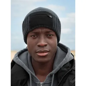 Sustainable Zipper Patch Beanie Eco-Friendly Promotional <b>Hoodies</b> & Sweatshirts - Product Image 1