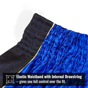 กางเกงชกมวย ยูนิเซ็กซ์ สำหรับผู้ใหญ่ ยี่ห้อ Reedot Sports เหมาะสำหรับมวยไทย บราซิลเลี่ยนยิวยิตสู คิกบ็อกซิ่ง  รับสกรีนโลโก้  ออกแบบได้ตามต้องการ สำหรับการแข่งขัน ผลิตจากผ้าซาตินเนื้อนุ่ม - Product Image 6