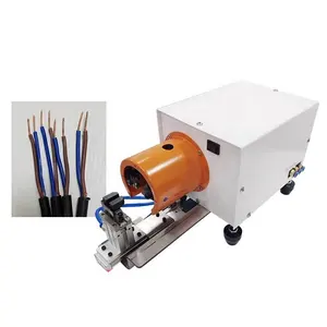 Pneumatic Wire Stripping Machine Manual Multi Core Cable Stripper and Twisting Machine with Automatic clamp and pull wire type