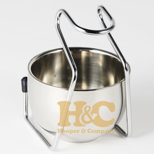 Brocha de Afeitar de Acero Inoxidable con Pelo Sintético y Mango de Acero, Logotipo Personalizado, Envío Inmediato, para Barbería y Salón, MOQ Bajo - Product Image 2