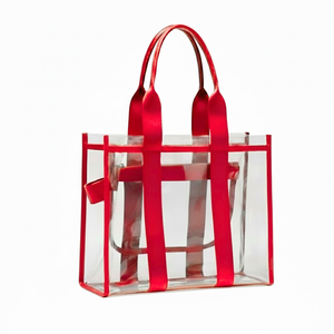Sac fourre-tout transparent NSPDK Sorority, sac fourre-tout en vinyle transparent avec poignées d'épaule, sac de transport transparent approuvé pour les stades, sac à bandoulière en PVC - Product Image 3