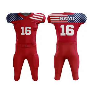 Camiseta Deportiva VARSITY de Fútbol Americano, 100% Poliéster Transpirable con Costuras Reforzadas, Manga Corta para Adultos, Tallas Grandes - Product Image 1